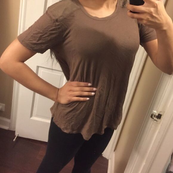 NWT Forever21 Brown soft tunic Blouse M - Picture 2 of 2